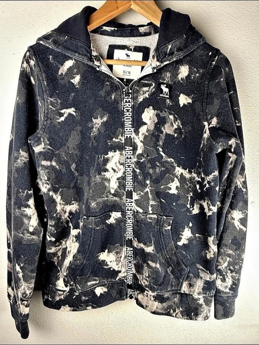 Abercrombie Kids Abstract Zip Hoodie Girls 15/16